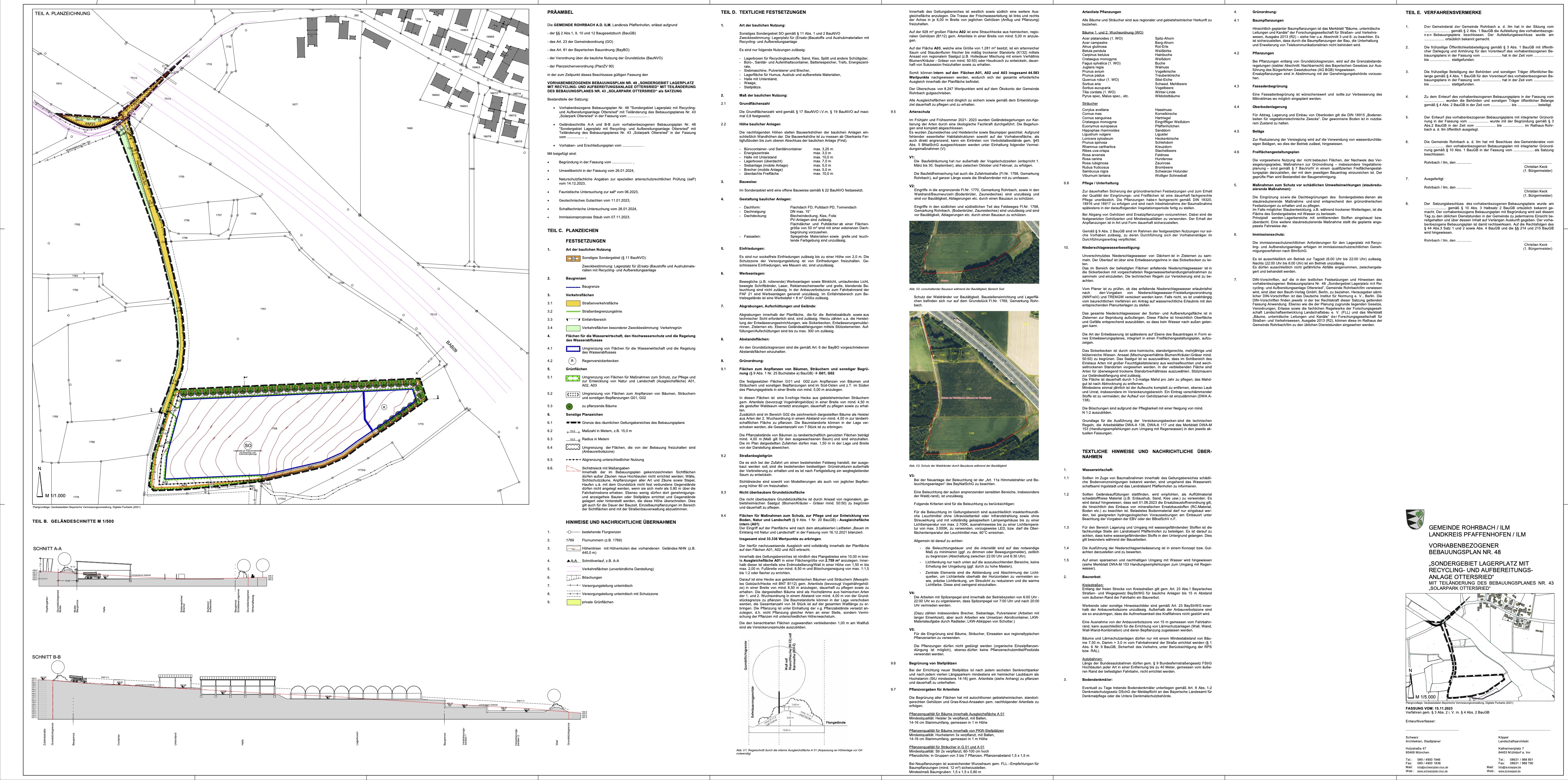 SO Lagerplatz Ottersried_BPL_PLanzeichnung Fassung § 3 Abs. 2